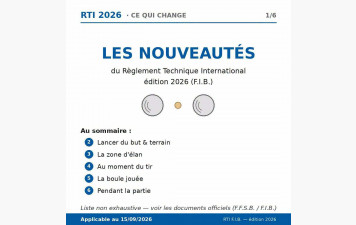 Règlementation 2026/2027